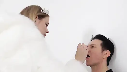 Tall Findom Train Her Slave!