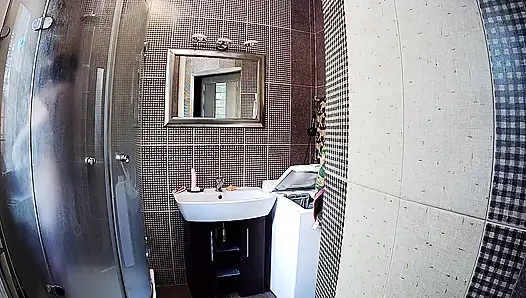 Hot Petite Girl Stella Taking a Shower