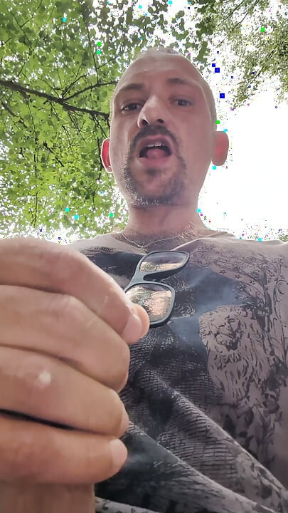 Wanking in the park