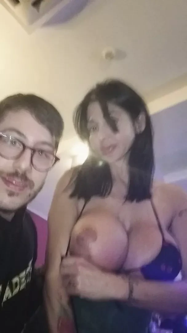 With beautiful woman