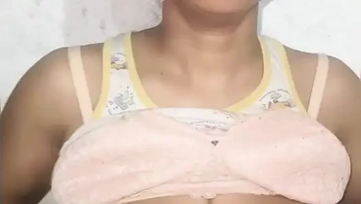 S-249. Bhabhi pressing her big boobs front of stepbrother