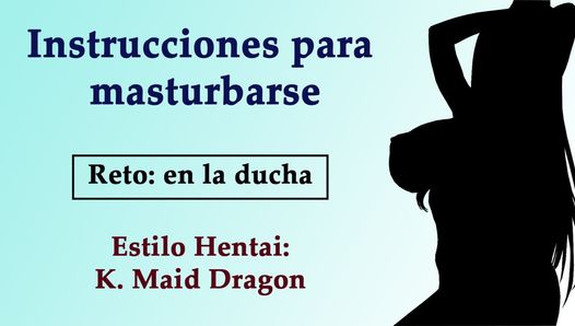 Joi Hentai de Tohru, Drachenmädchen. Spanisches Audio.