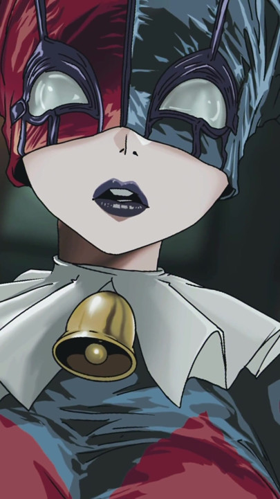 Harley Quinn neukt en zuigt de joker. Gothic misdaadverhaal