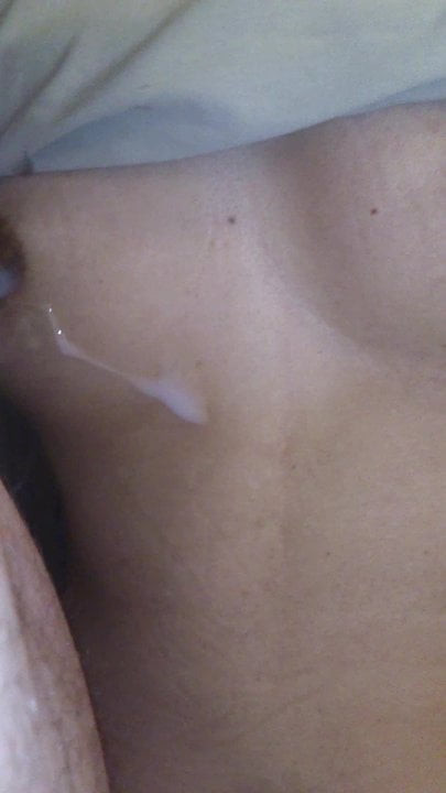 My milk on my wife's tits