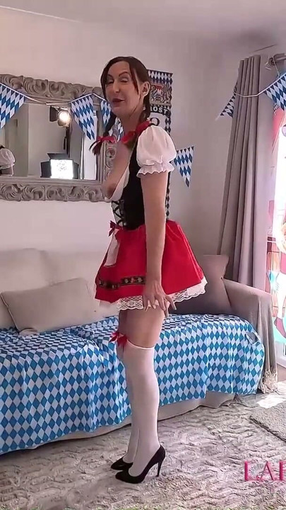 Oktober  Feast with British Lara Latex at LarasPlayground | Clip 1