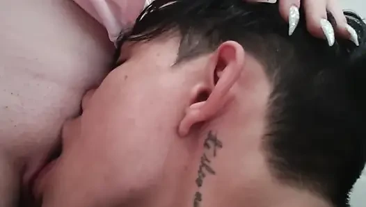 MY STEPSISTER'S WHORE ASKS ME TO SUCK HER ASS PART 1