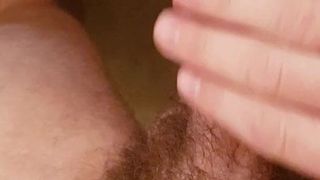 Applying lube then measuring my cock