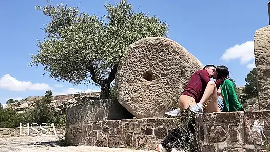 Couple Has Risky Sex in a Public Viewing Point