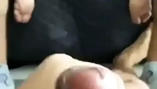 Cuckold Cums watching his wife ride a cock