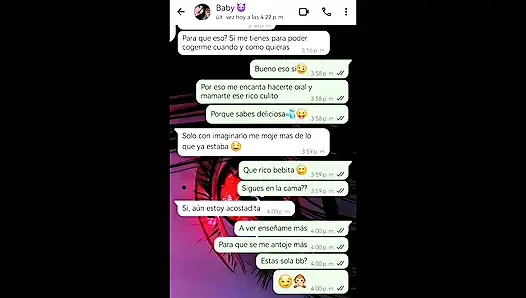 Hot Whatsapp Conversation with My Girlfriend's Ends in Happy Ending - Nati Sweet - Natasha Caseros