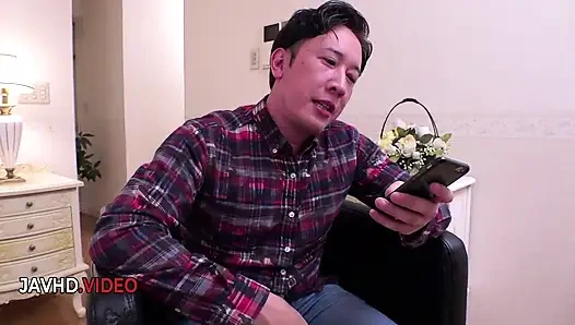 Wild Japanese wife in kimono fucks intensely after a hot blowjob