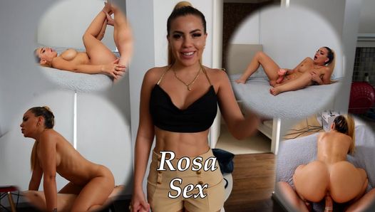 Bombshell blond latina-model zuigt lul en wordt hard geneukt