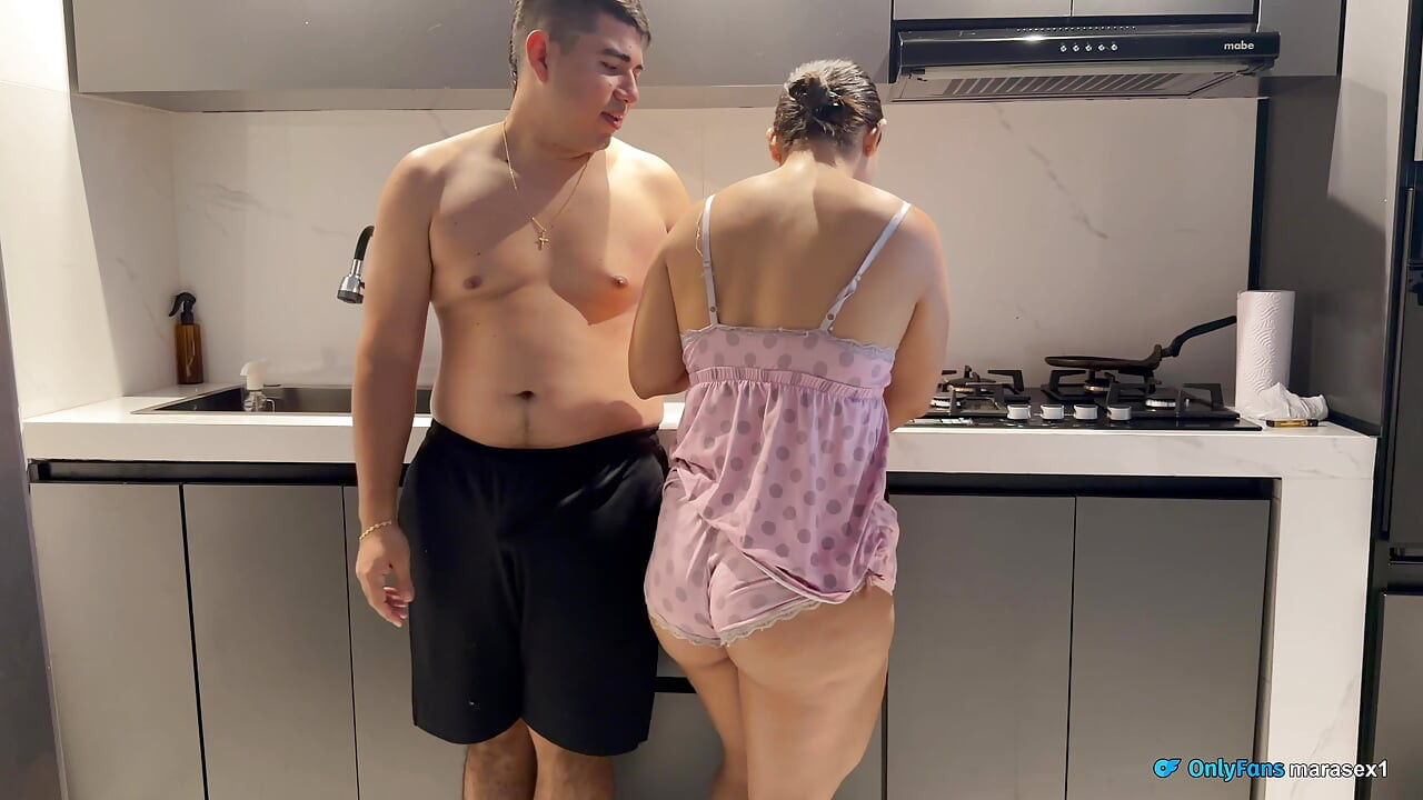 Stepbrothers share a bed due to the cold but end up fucking to stay warm