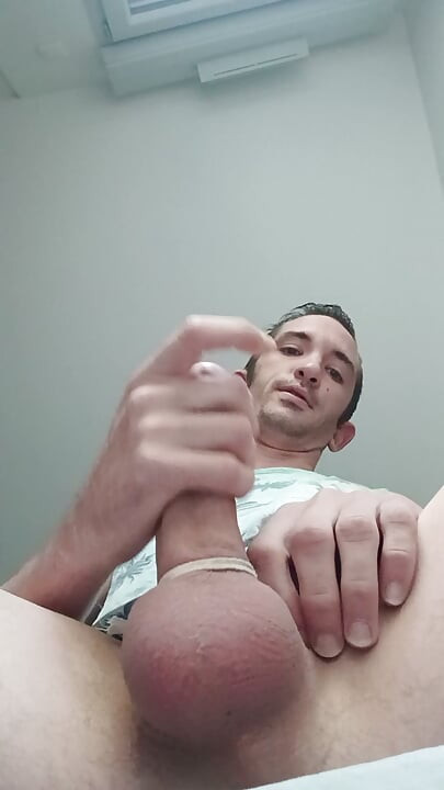 XXL penis of a young guy with his big cumshot