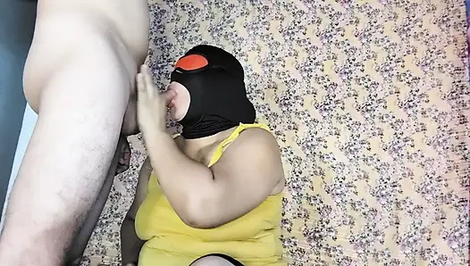 Beautiful blowjob, she sucks my balls