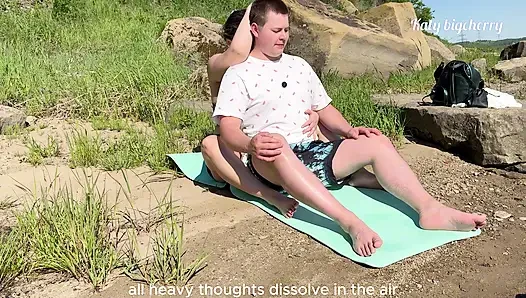 Yoga-kurs endete mit heißem sex am strand