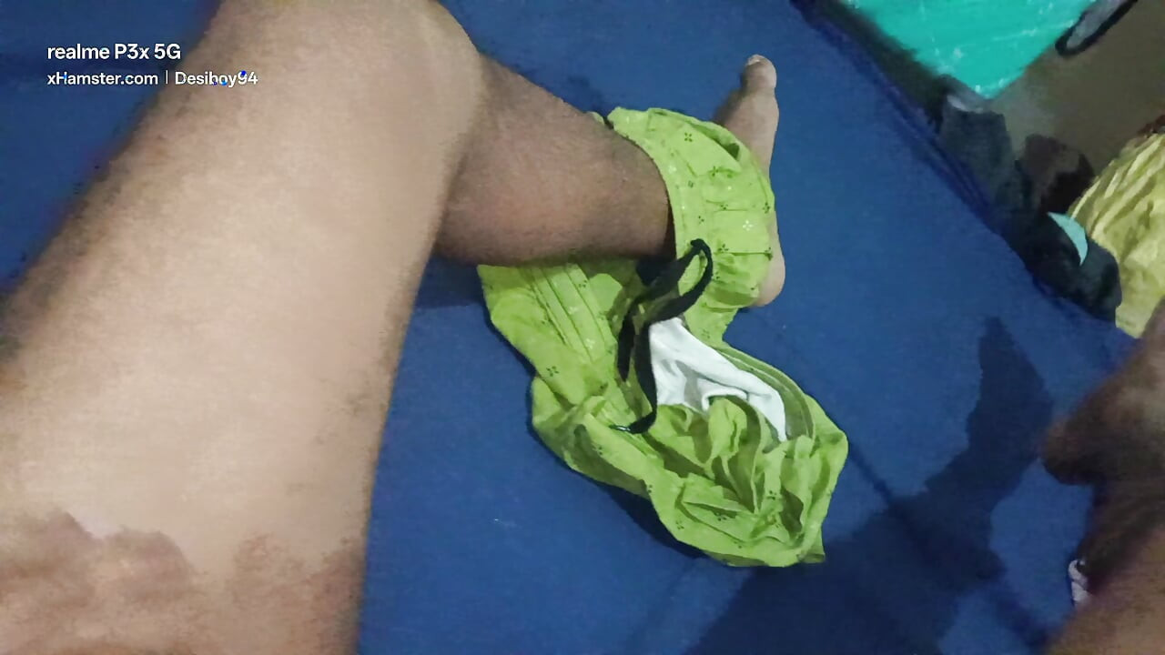 Shaking the  dick until the milk comes out at the end