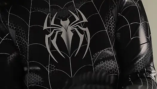 CEWEK INDO COSPLAY SPIDERMAN , LAGI NYOBAIN COSTUMNYA MALAH DI ENTOT SAMPAI  KELUAR DI MEMEK