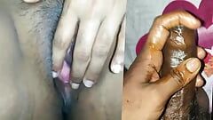 Desi wife videos calling pussy fingered show And husband handjob