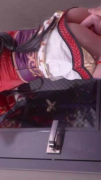 Powerful moment from "League of Legend Ahri cosplayer Tied up, hentai japanese shemale cosplay 12"