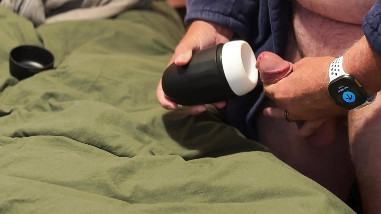 Hands free orgasm cum lube collecting