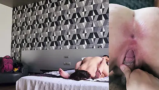 From Ass to Mouth: Slut with a Cute Ass Is Subdued and Disciplined and Then Eats All the Cum