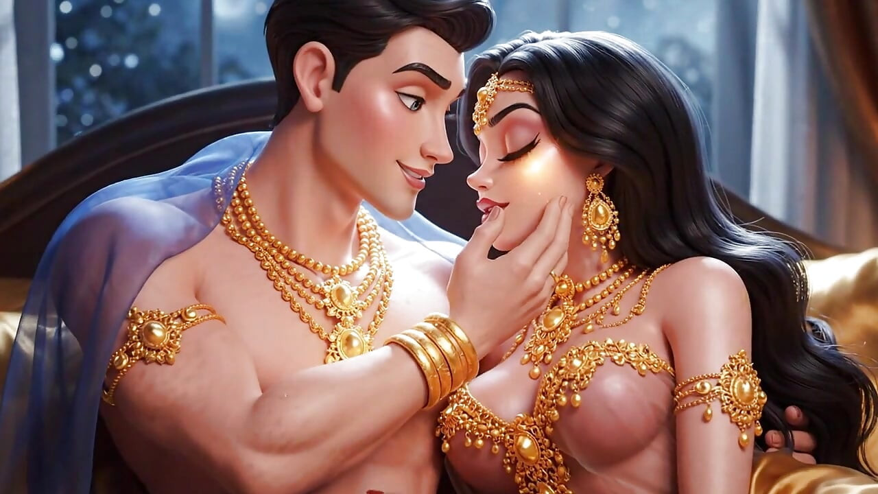 คลิปสั้นโรแมนติกในห้องนอนสุดหรูของคนรักการ์ตูน - เครื่องประดับทอง– ความหลงใหลในการเคลื่อนไหวอันเย้ายวน