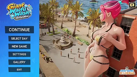 Giant Waifu Wash Simulator Gameplay Part 1 - First Cleaning Job for Vellory