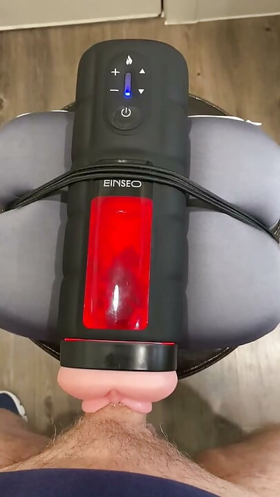 Spewing Cum with this Heated Pussy Toy