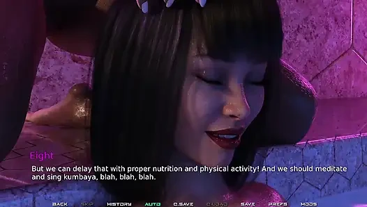 Follow the leader #2 the girls are touching each other