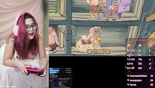 PENGGEMARKU MENCAMBUK DAN NGENTOT PANTATKU SAAT AKU BERMAIN GAME BOKONG DI STREAMING