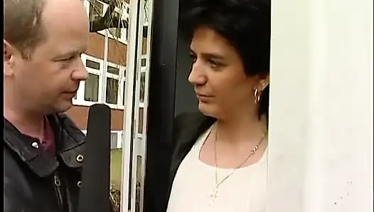 Short hair brunette at the outdoors interview