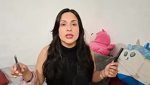Asmr- roleplay pacarmu potong rambutmu