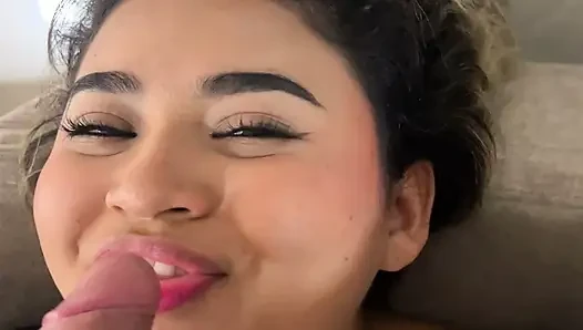This is how you swallow a cock