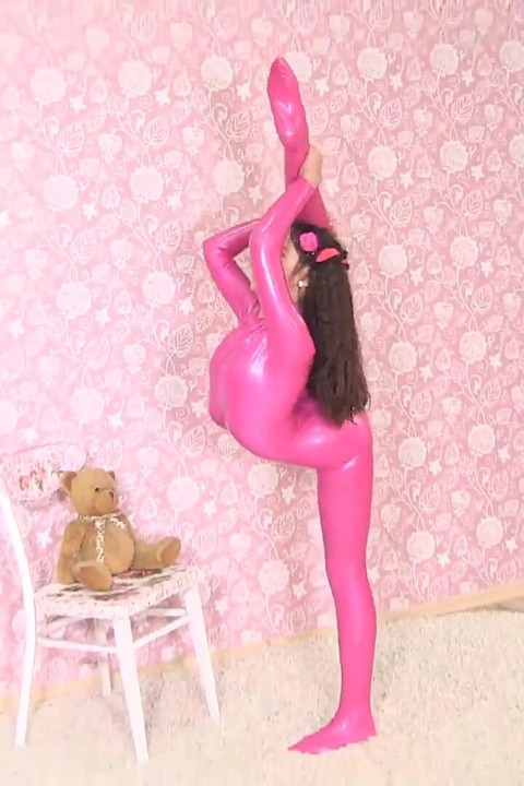 Ruslana in Shiny Catsuit