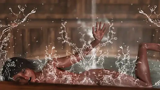 Cewek itu memata-mataiku dan masturbasi sama kontol besarku