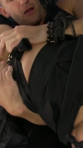 Powerful moment from "Horny stud fucks sexy policewoman after she gives him a tick"