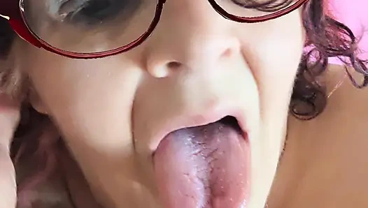 While Shes Bent Over He Cums Toungedumper