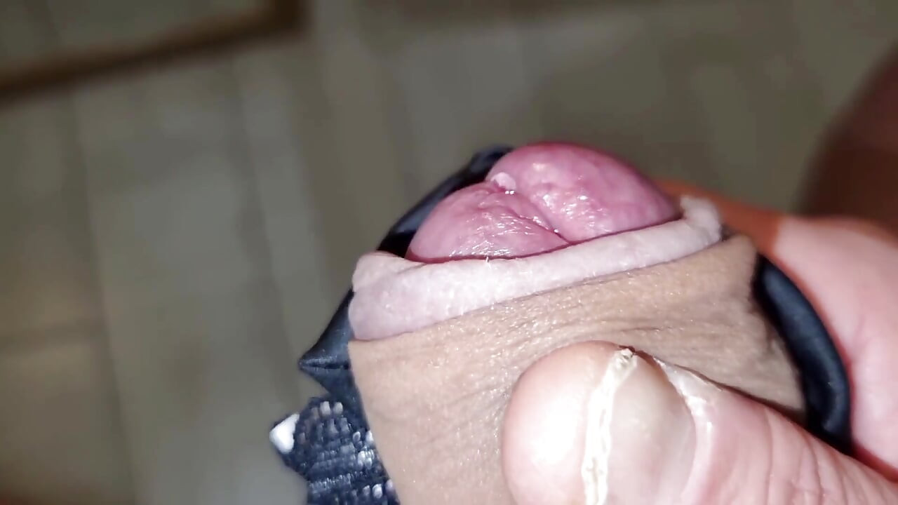 Moans and Cumshot He Finds Stepmom's Panties and Gets His Cock Hard - POV