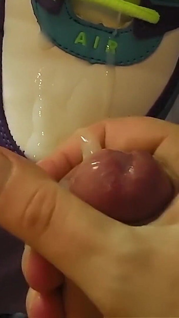 Stunning moment from "Fuck with Her Sneakers - Footjob in Nikes"