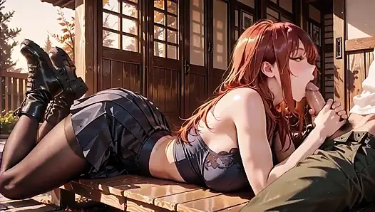 Взрывная сессия хентай Onee-San - подпрыгивание с большими сиськами, текущее безумие