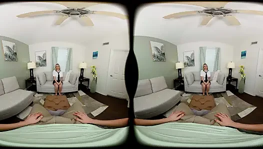 FORBVR - студентка с большими сиськами Цыганка Роуз просит скакать на твоем хуе в видео от первого лица