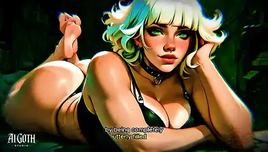 White Hair Goth Bitch: "Ruin Me" - Extreme Confession (4K AI)