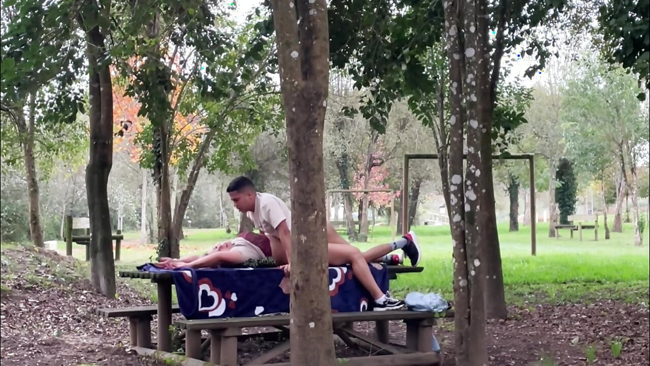 Stepmother Gets Caught Having Sex Outdoors