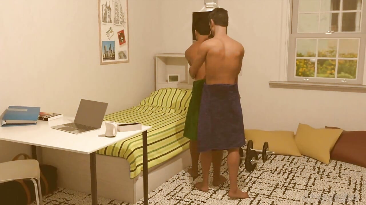 Kesäloma - College Jock antaa Twinkille käsihomman suihkussa