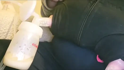 Breast Pumping My Lactating Breasts
