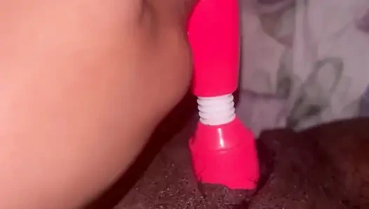 Watch me play with my fat black pussy