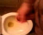 jacking off in bathroom