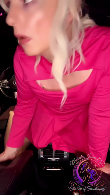 Epic moment from "PINKY SISSY'S SUV CAR JERKING"