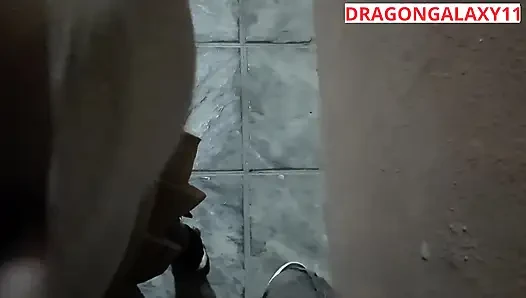 (risky public) Latina college flashing tits in the street and jerk off